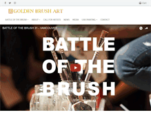 Tablet Screenshot of goldenbrushart.com